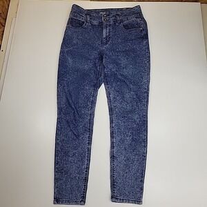 No Boundaries Juniors' High Rise Skinny Jeans Size 13 Light Wash Stretch